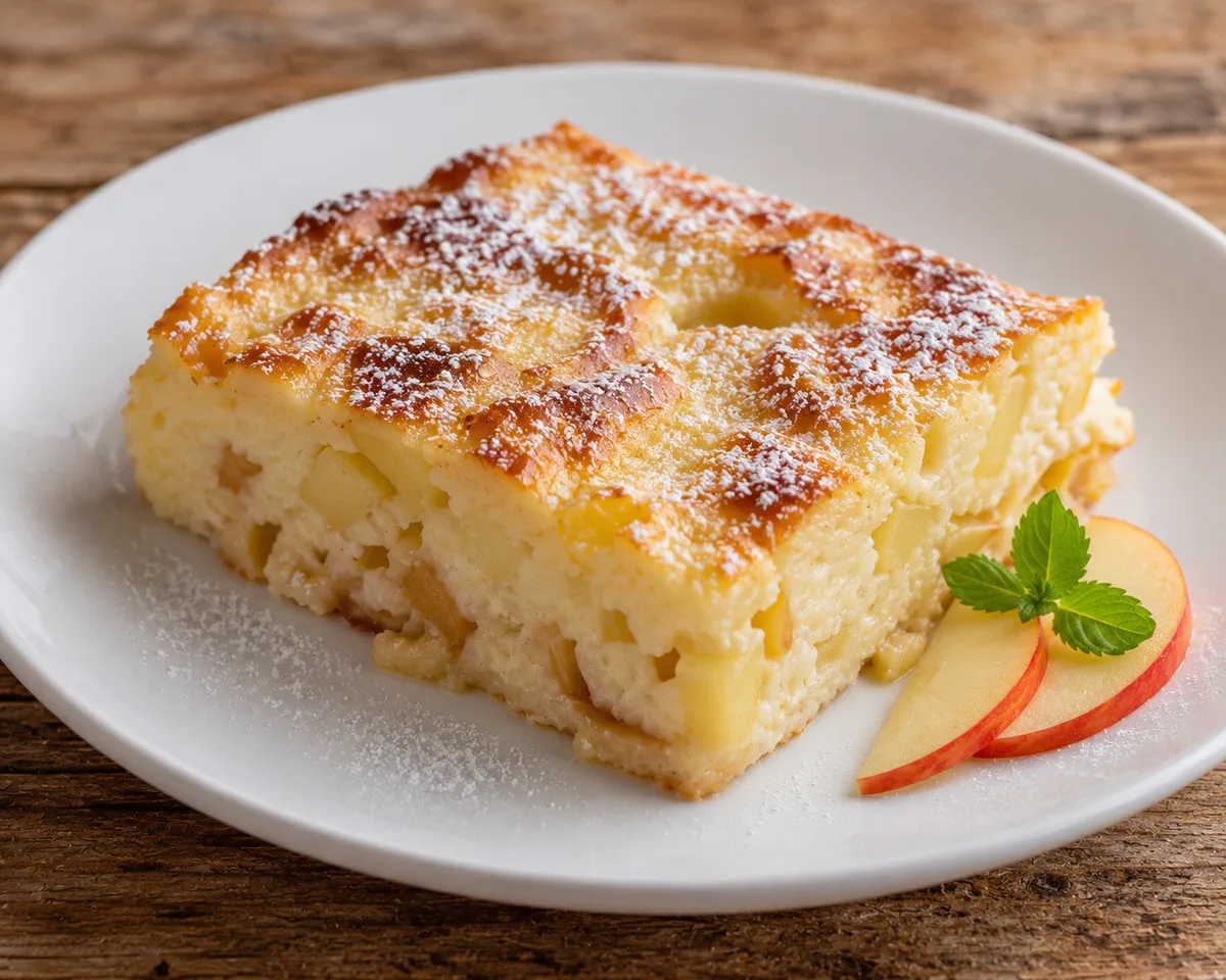 Grießauflauf mit Apfel