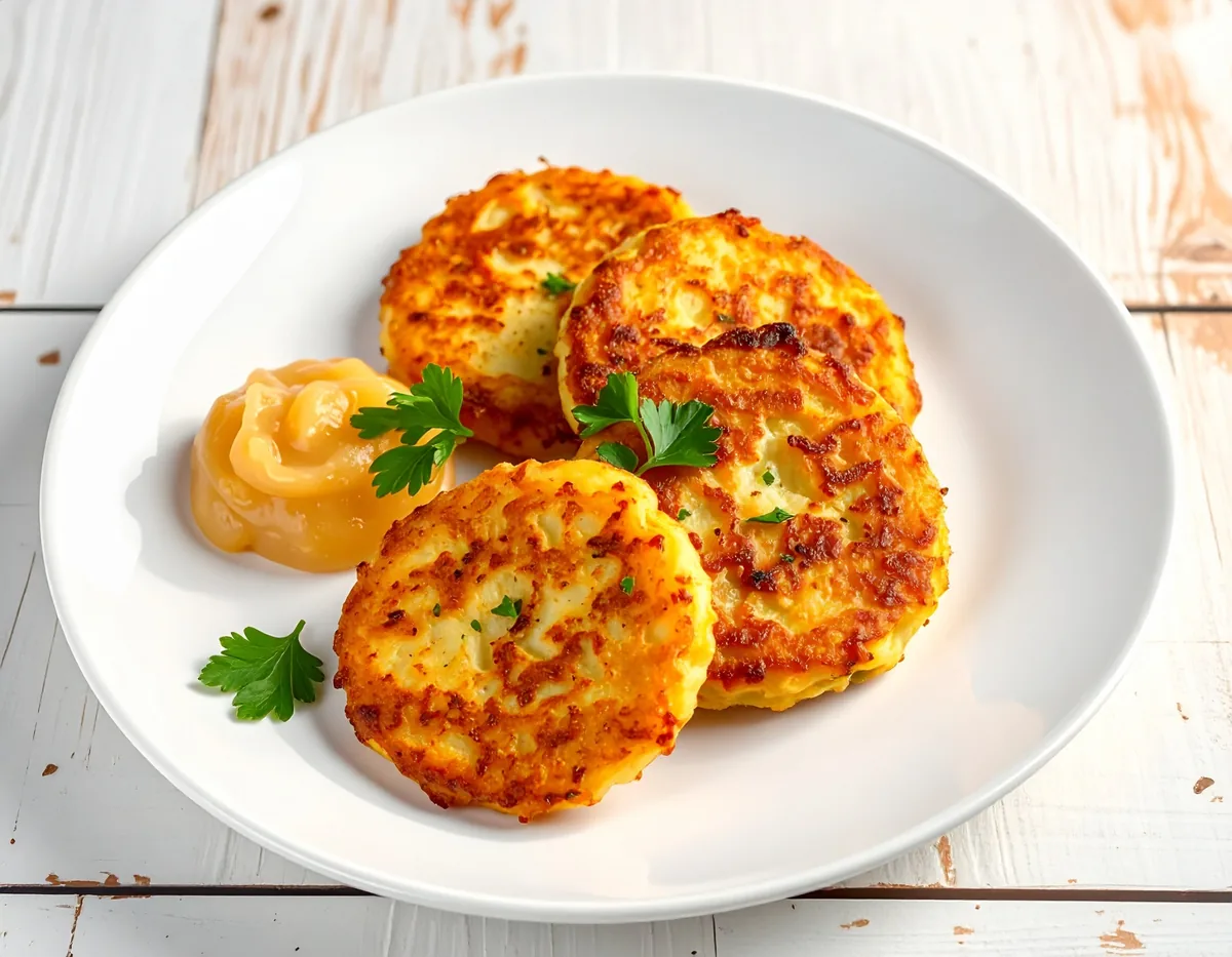 Kartoffelpuffer mit Apfelmus