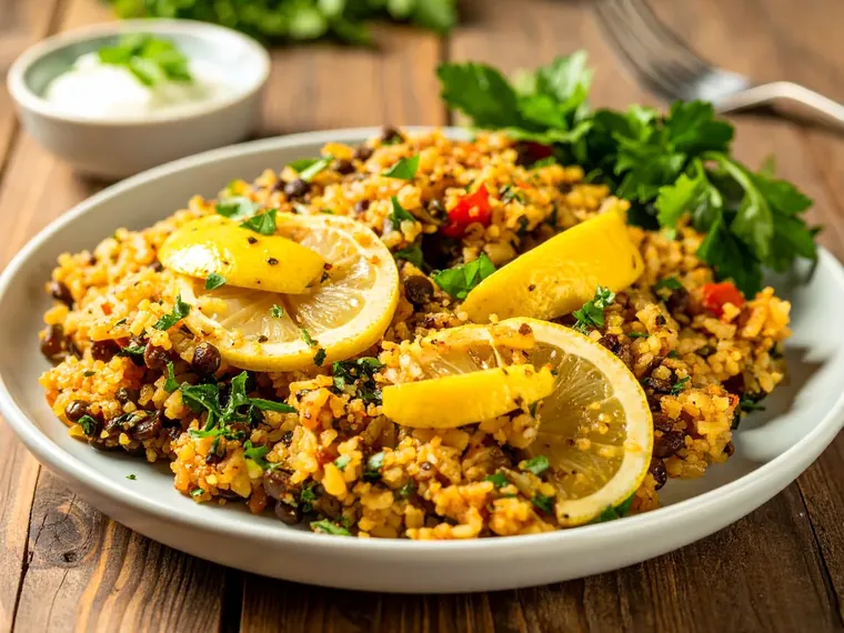 Türkisches Bulgur-Pilav mit Linsen