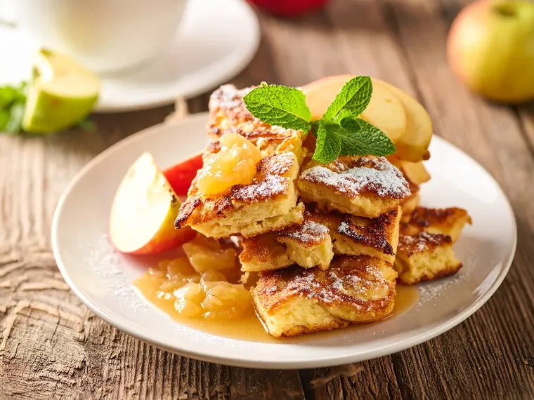 Kaiserschmarrn mit Apfelkompott