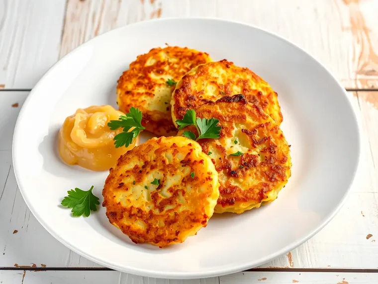 Kartoffelpuffer mit Apfelmus