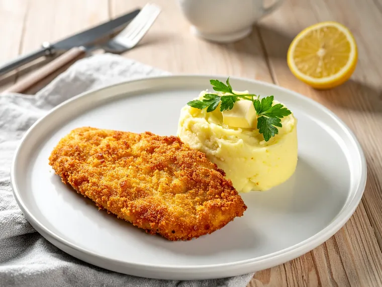 Seelachsfilet mit Kartoffelpüree